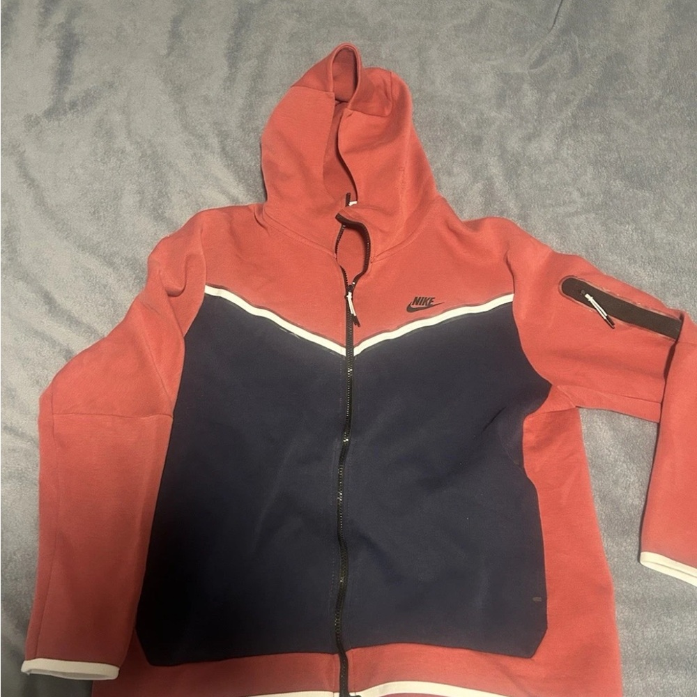 Nike Men's Tech Fleece Size Xl In Colors Light Red And Blue